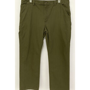 Carhartt B324 ARG Men’s 38x32 Green Canvas Carpenter Pants Relaxed Fit Work